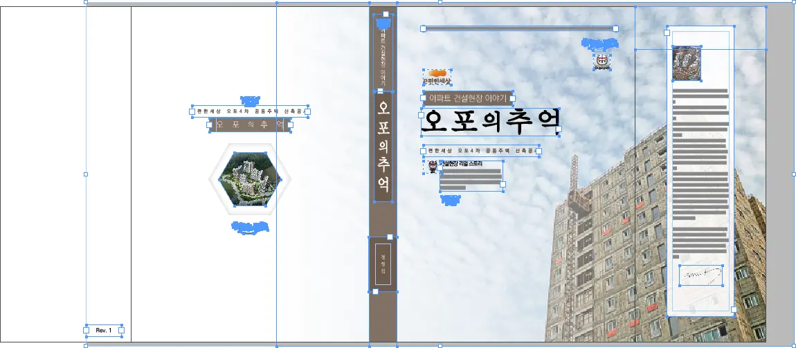 Spread layout of all pages