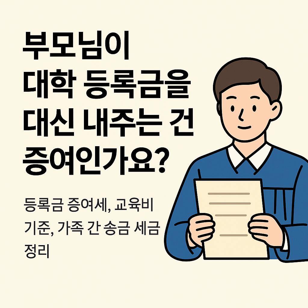 등록금 증여
