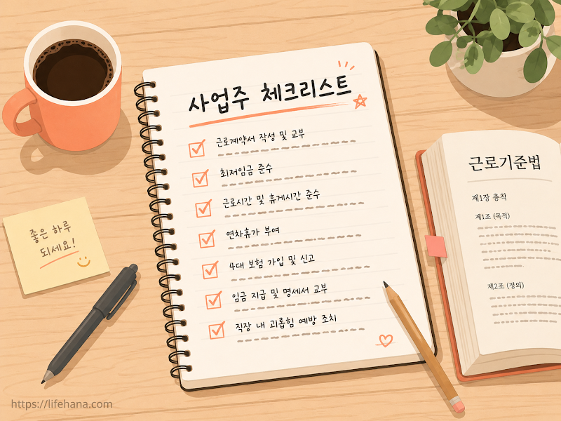 근로기준법 사업주 체크리스트