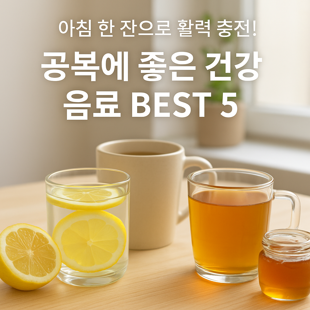 공복에 좋은 건강 음료 5가지 추천
