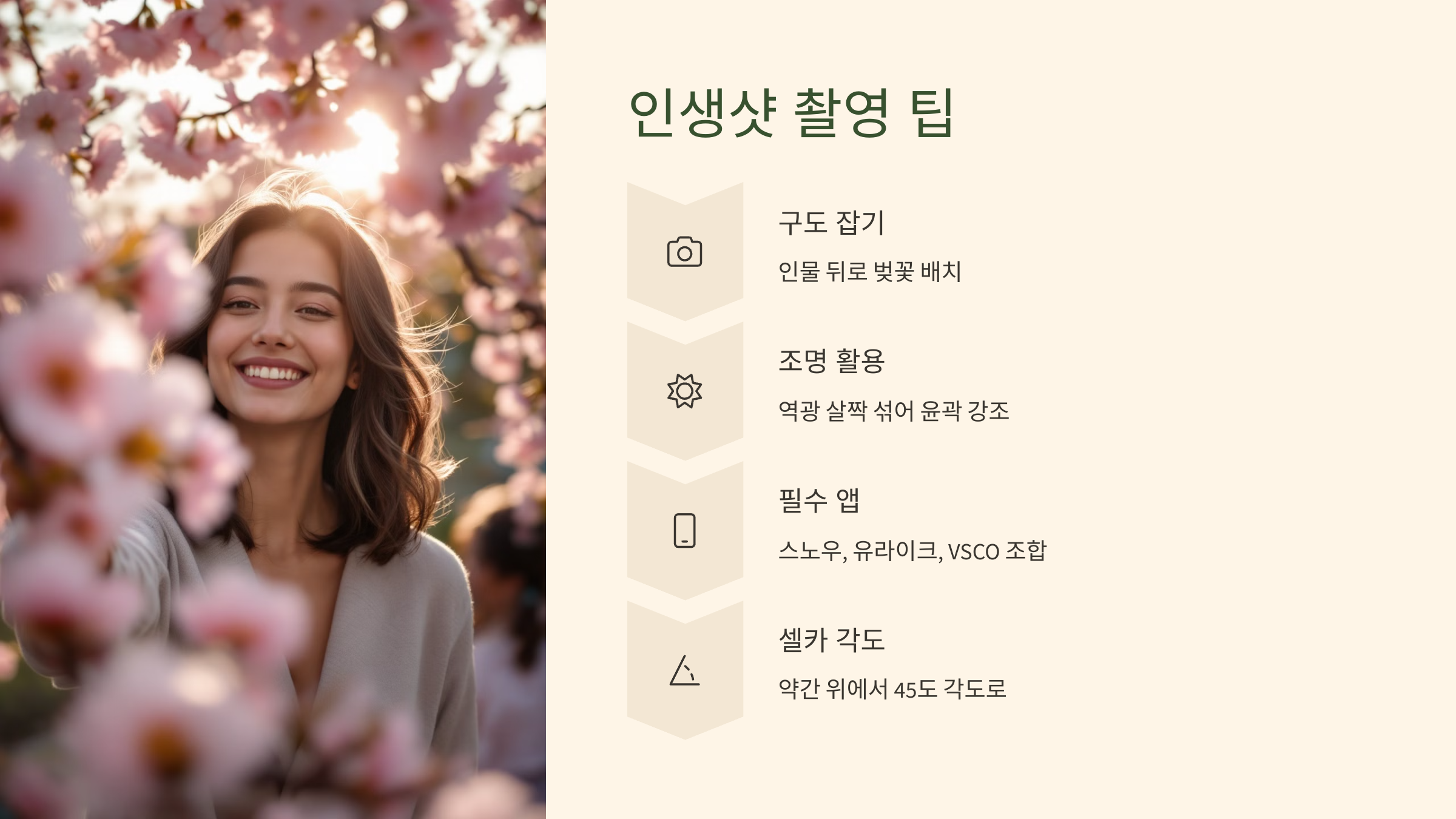 인생샷 촬영 팁