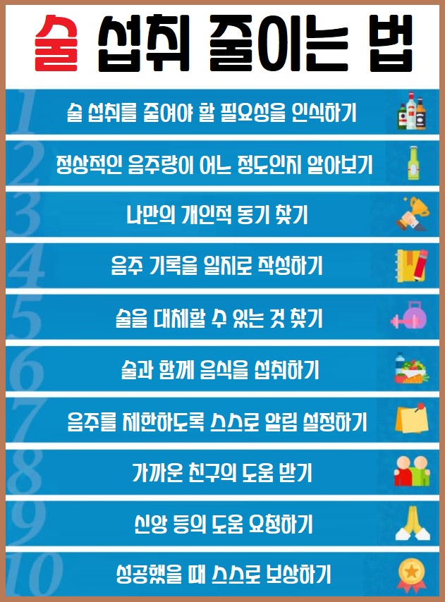 술 줄이는 방법 음주 줄이는 방법