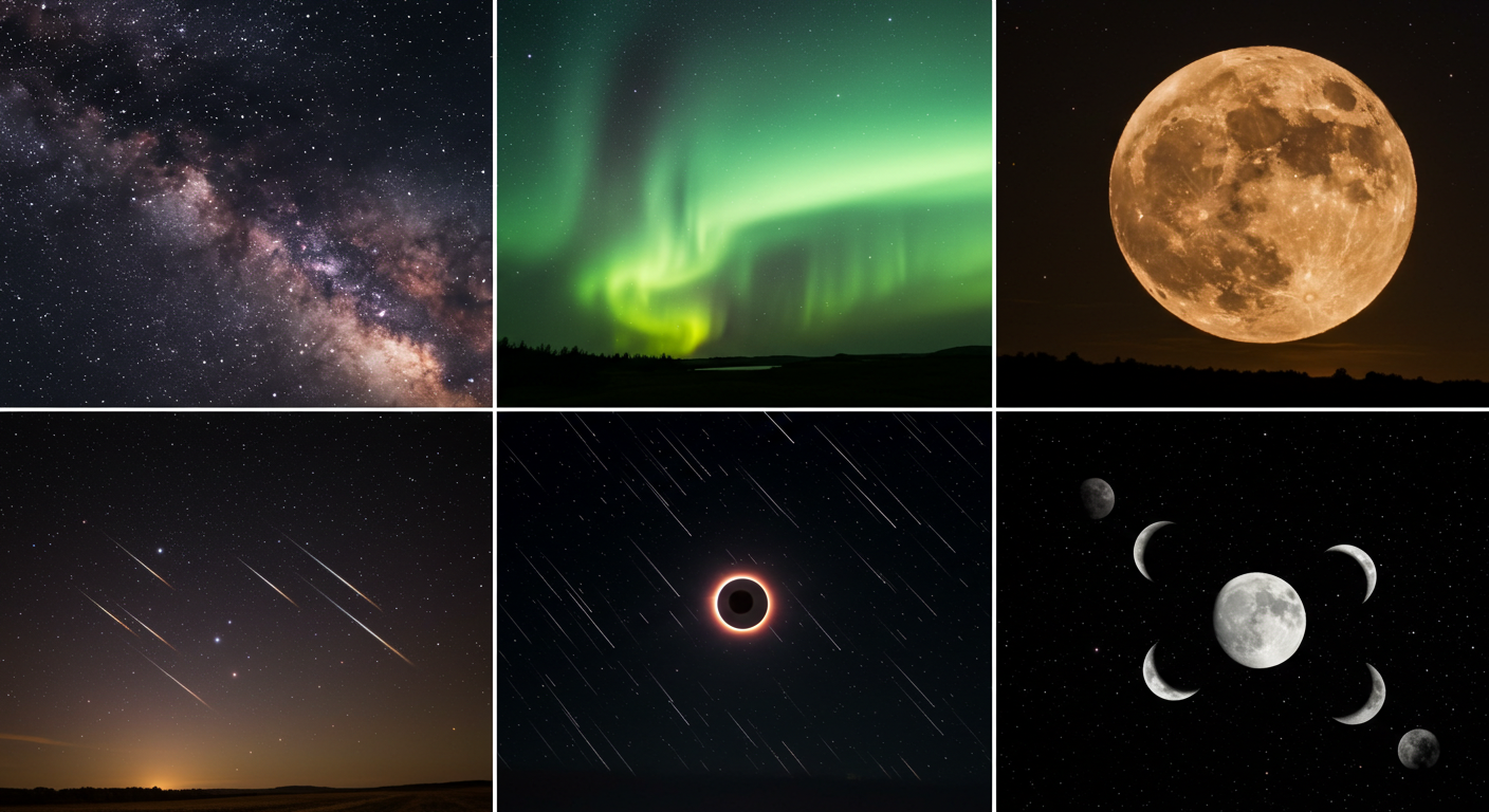 맨눈으로 볼 수 있는 우주 현상 5가지
