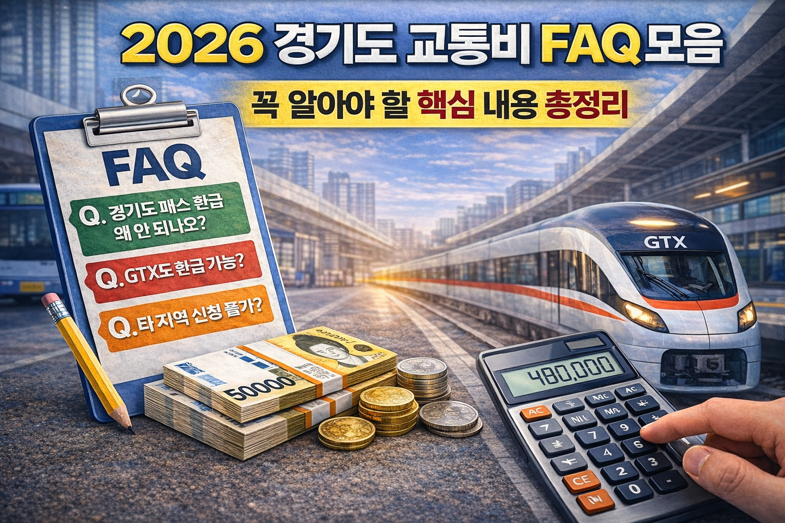 2026 경기도 교통비 FAQ 모음, 꼭 알아야 할 핵심 내용 총정리