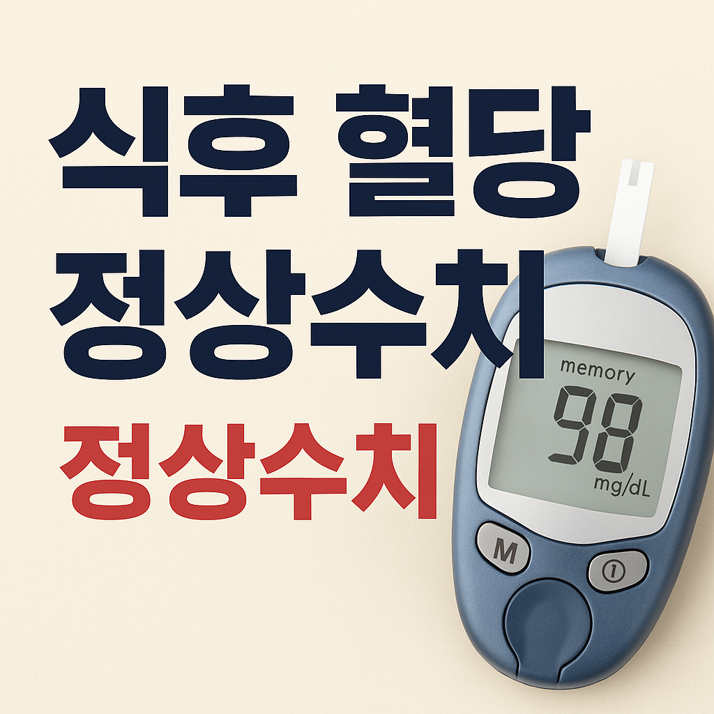 식후 혈당 정상수치