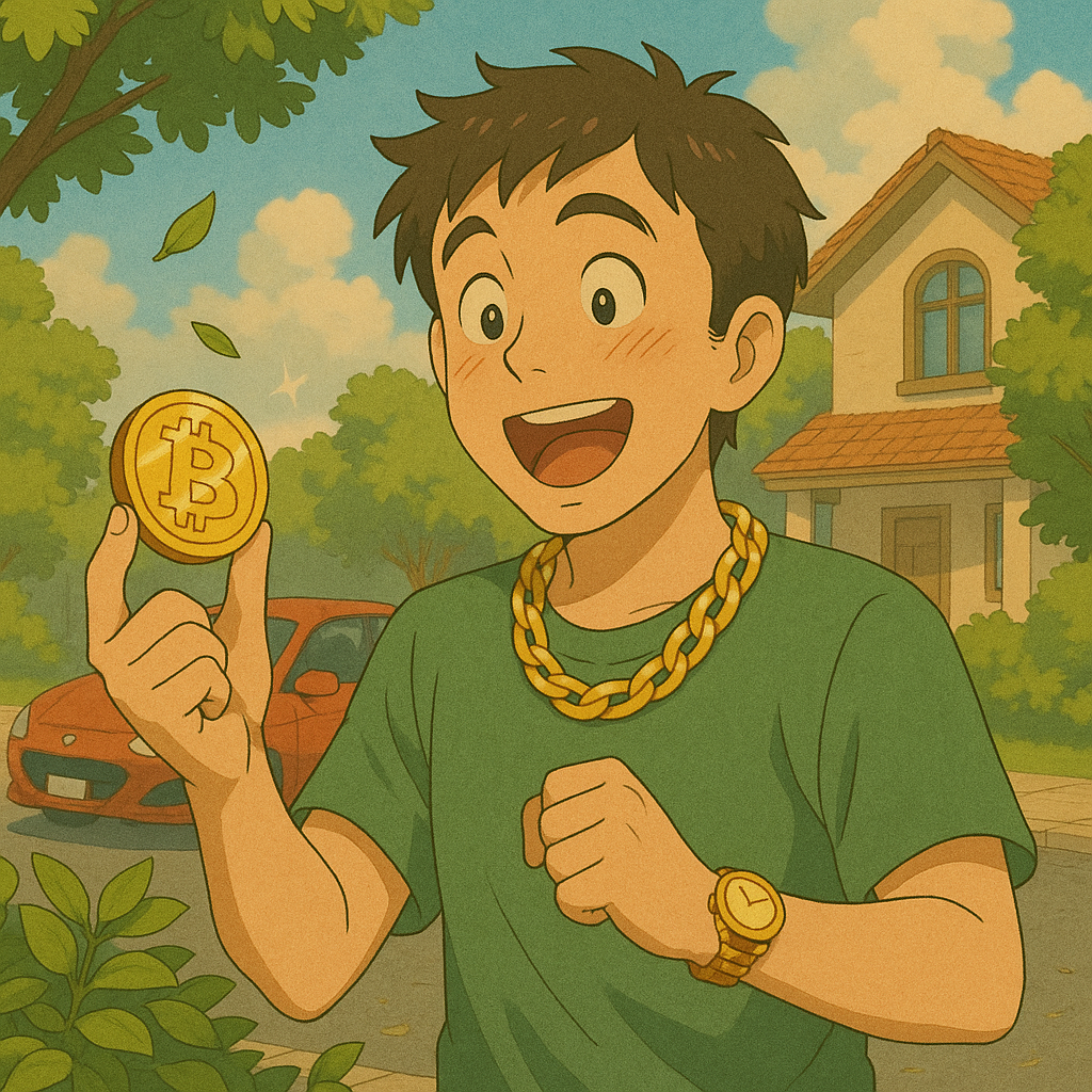 코인 투자로 벼락부자 된 일반인의 하루 사진