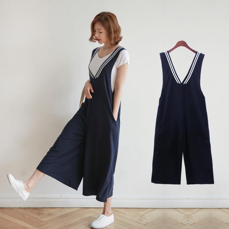 케이트 앞뒤 브이넥 점프수트 원피스 통바지 6803