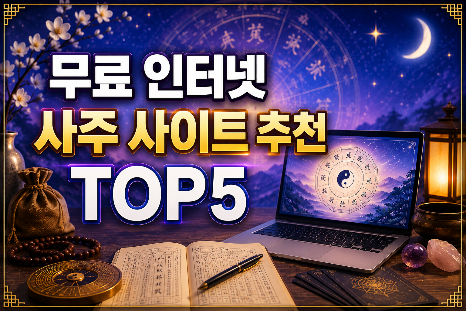 무료 인터넷 사주 사이트 추천 TOP5|정확도 높은 무료 사주풀이 총정리 관련 사진