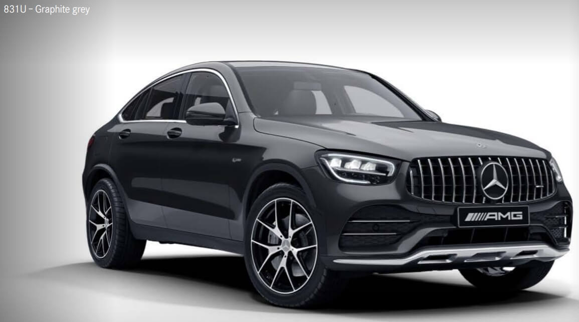 AMG GLC Coupe 색상코드 - Graphite grey(색상 코드 : 831)