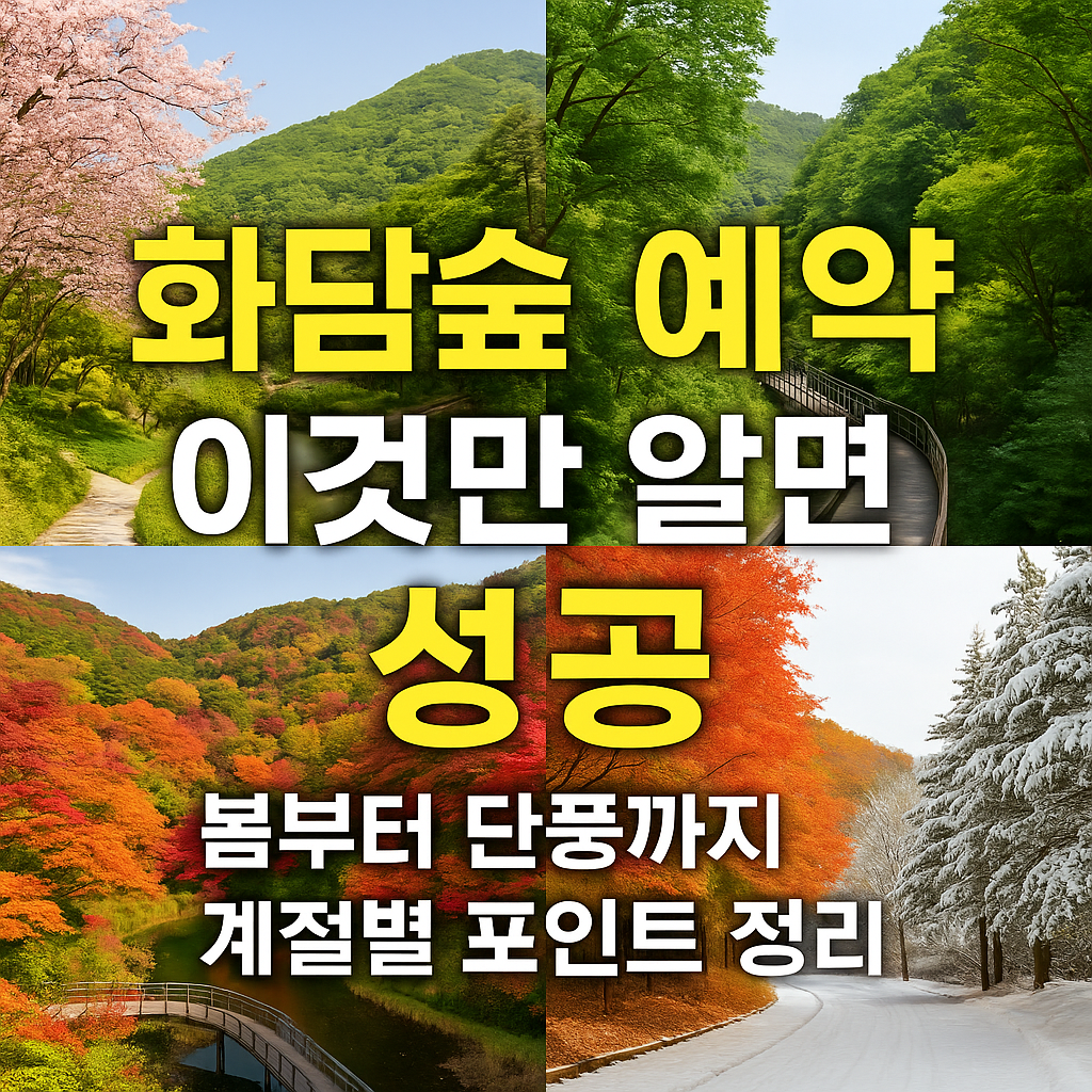 화담숲 예약 꿀팁