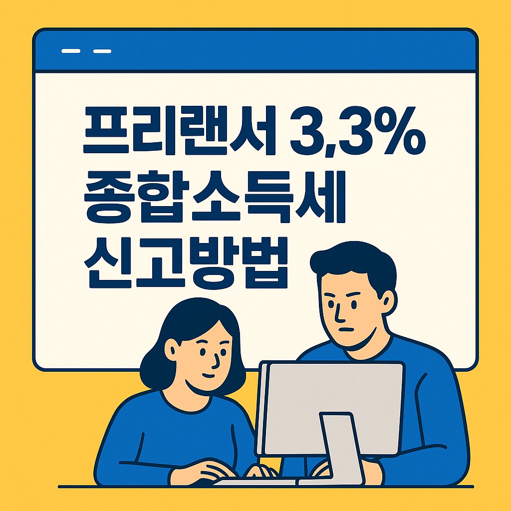 프리랜서 종합소득세 신고방법