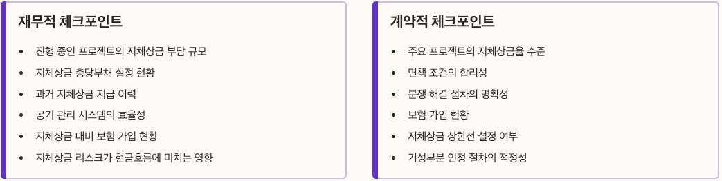 건설사 투자 시 확인사항