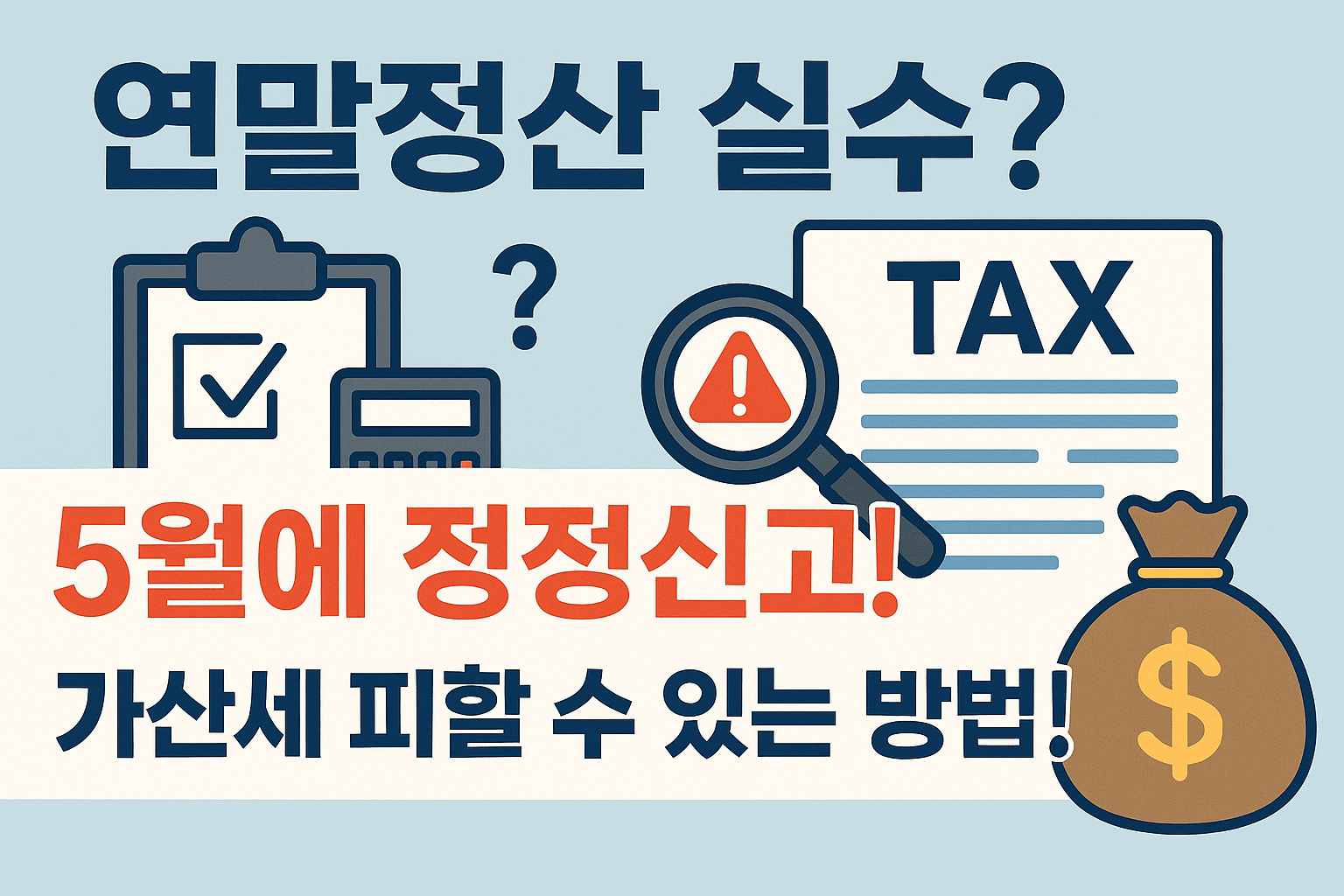 연말정산 실수했나요? 5월에 정정신고! 가산세 피할 수 있는 방법!