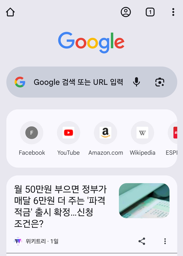 방법 6: 크롬 브라우저 처음 실행하기