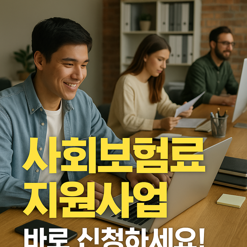 사회보험료 지원사업 바로 신청하세요!