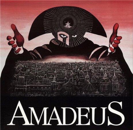 영화 아마데우스 표지 양손을 내밀고