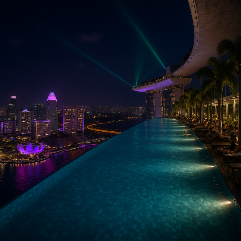 싱가포르 마리나베이 샌즈 야경