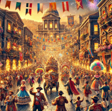 피렌체 스쿠피오 디 카리 축제 사진