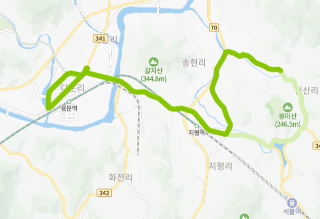 양평-77-2번-버스-노선-지도