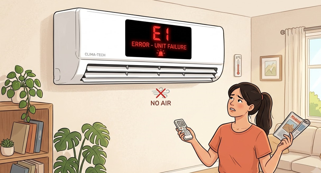 에어컨-e1-에러코드