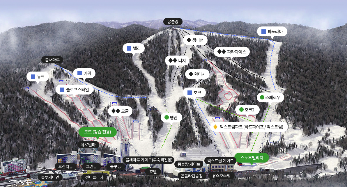 전국 스키장 개장일