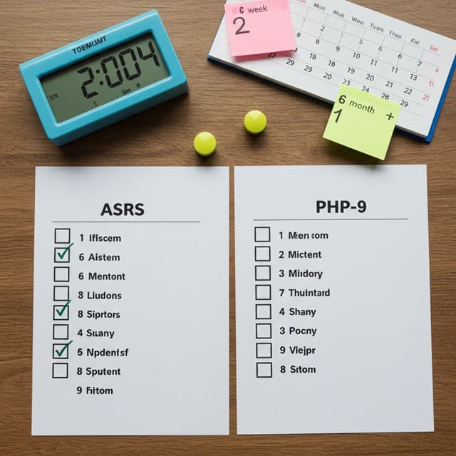 ASRS v1.1·PHQ-9 완전 해설: 채점법·컷오프·항목까지 한 번에