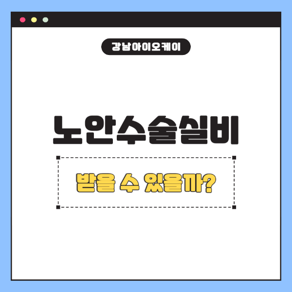노안수술실비