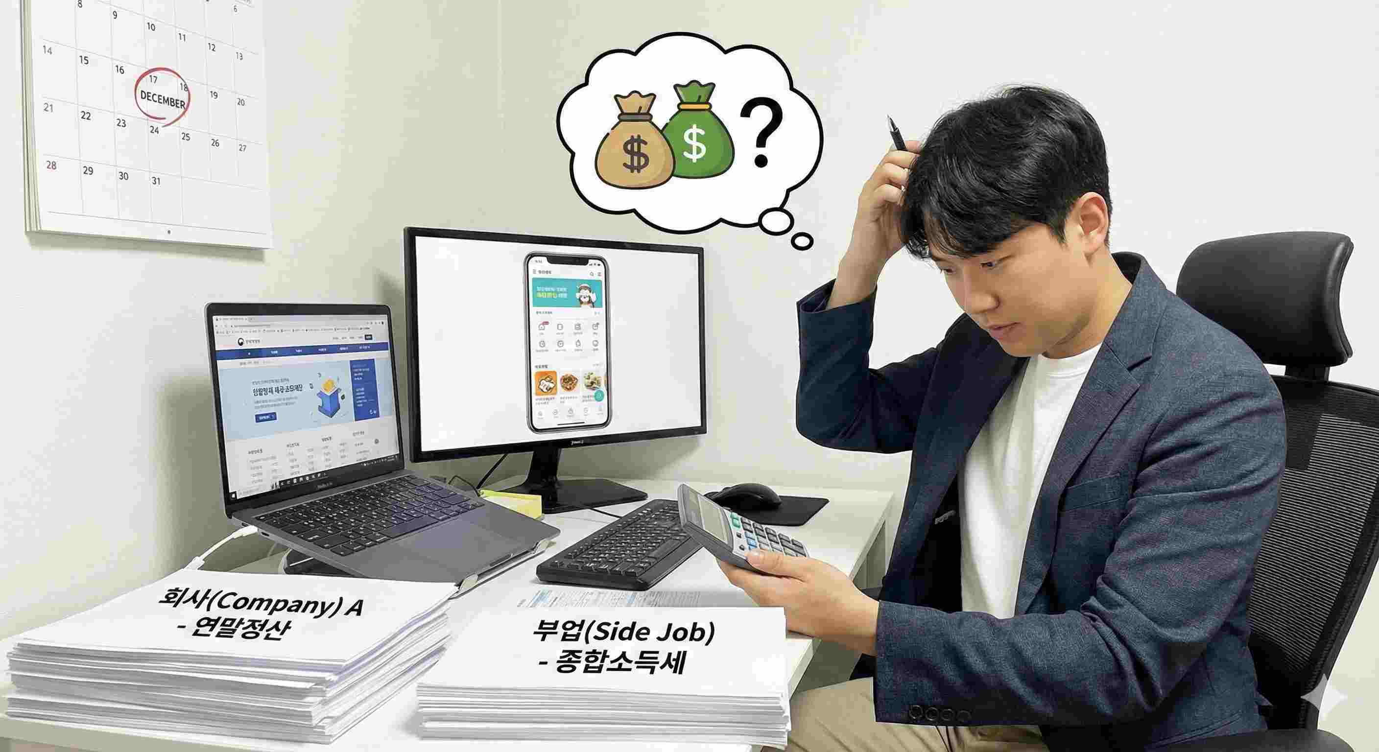 직장인 투잡, 배달 알바비 300만 원 넘으면 종합소득세 폭탄 맞을까?