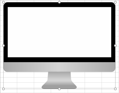임의의 도형 삽입 후 낙관 이미지를 가운데 정렬하는 과정