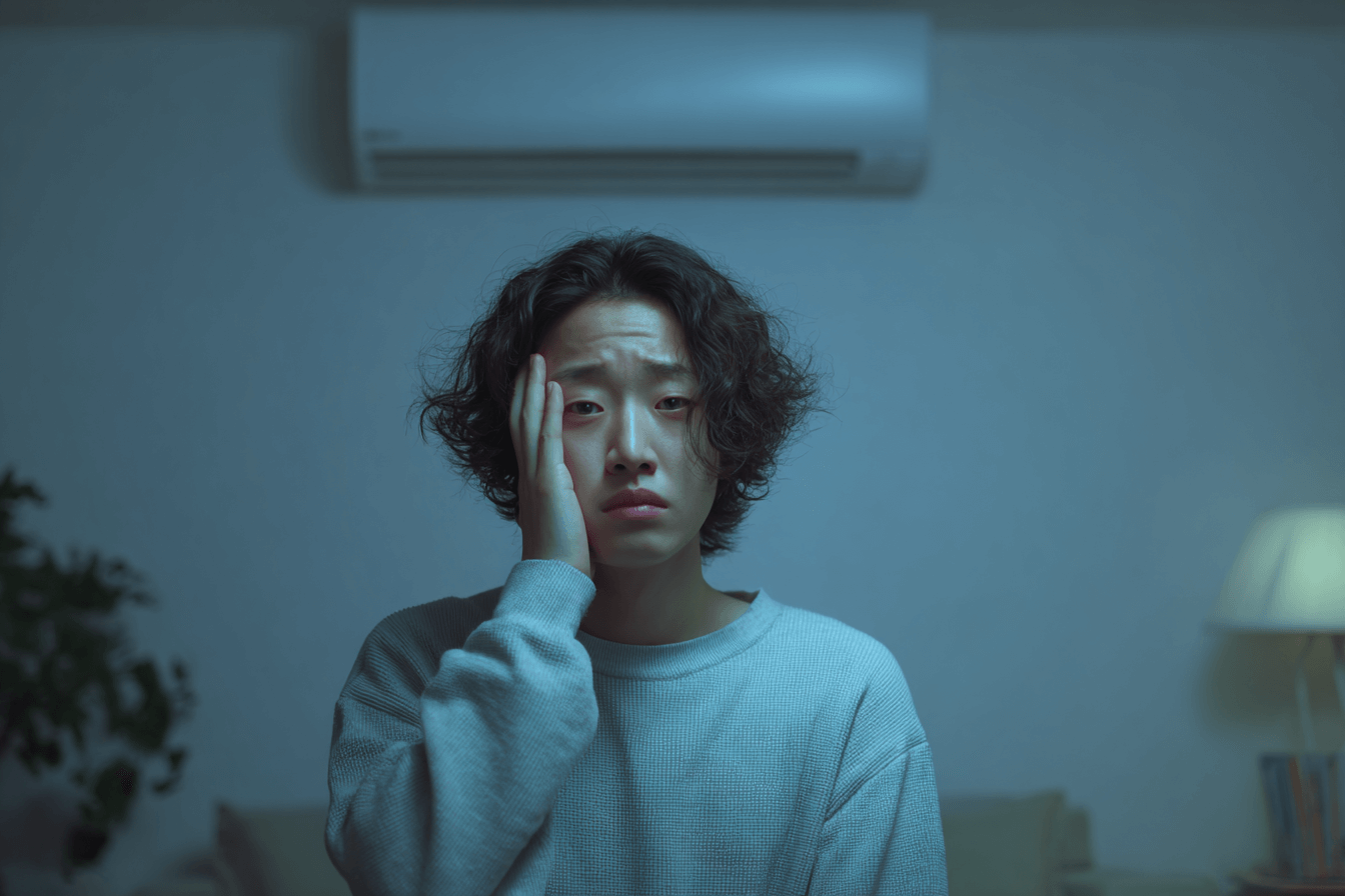 더위에-잠들지-못하고-깨어-있는-사람-이미지