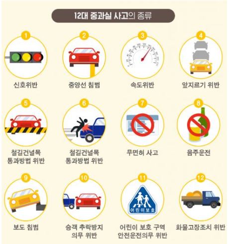 운전자보험-12대중과실-범위