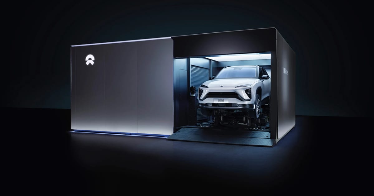 중국 전기차회사 NIO의 스왑스테이션