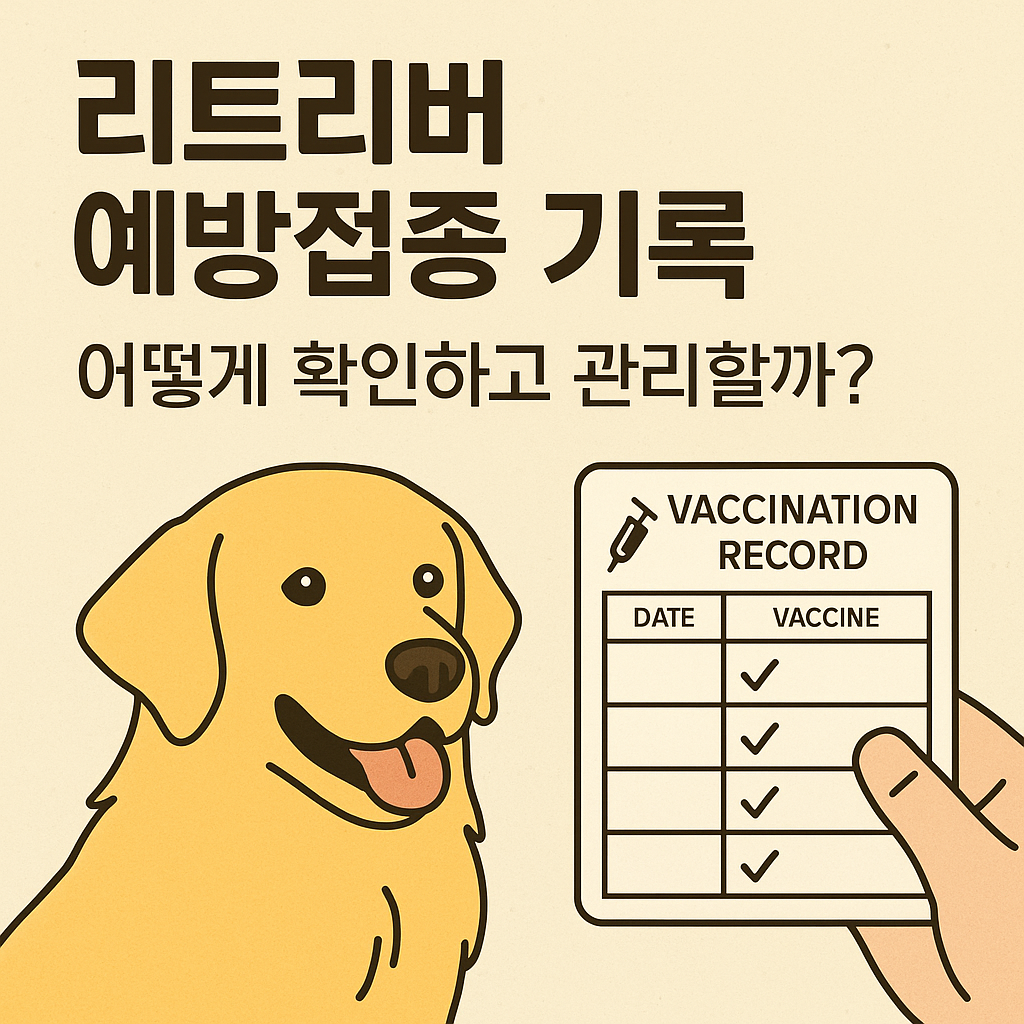 리트리버 예방접종