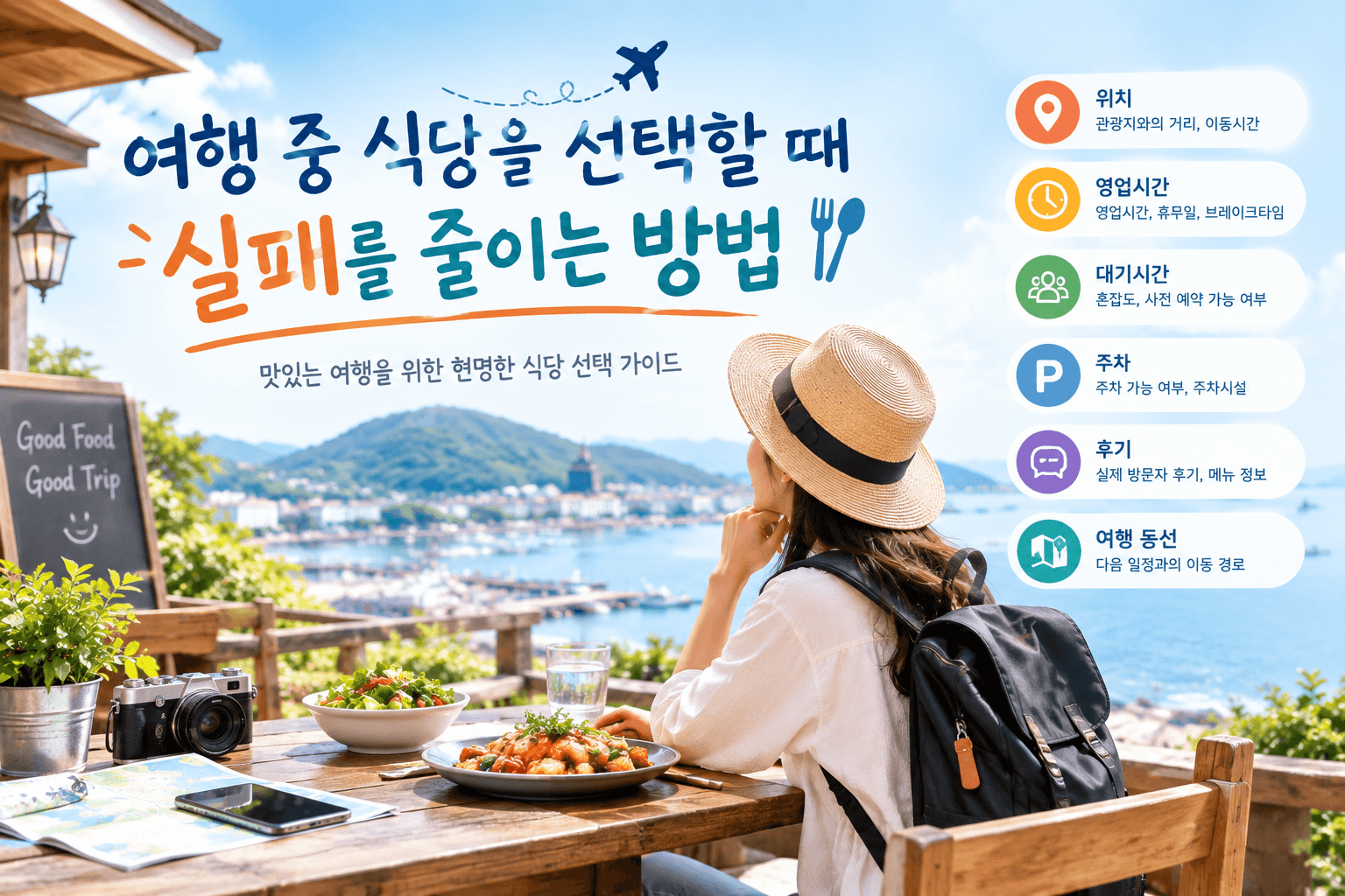 여행 중 식당을 선택할 때 실패를 줄이는 방법