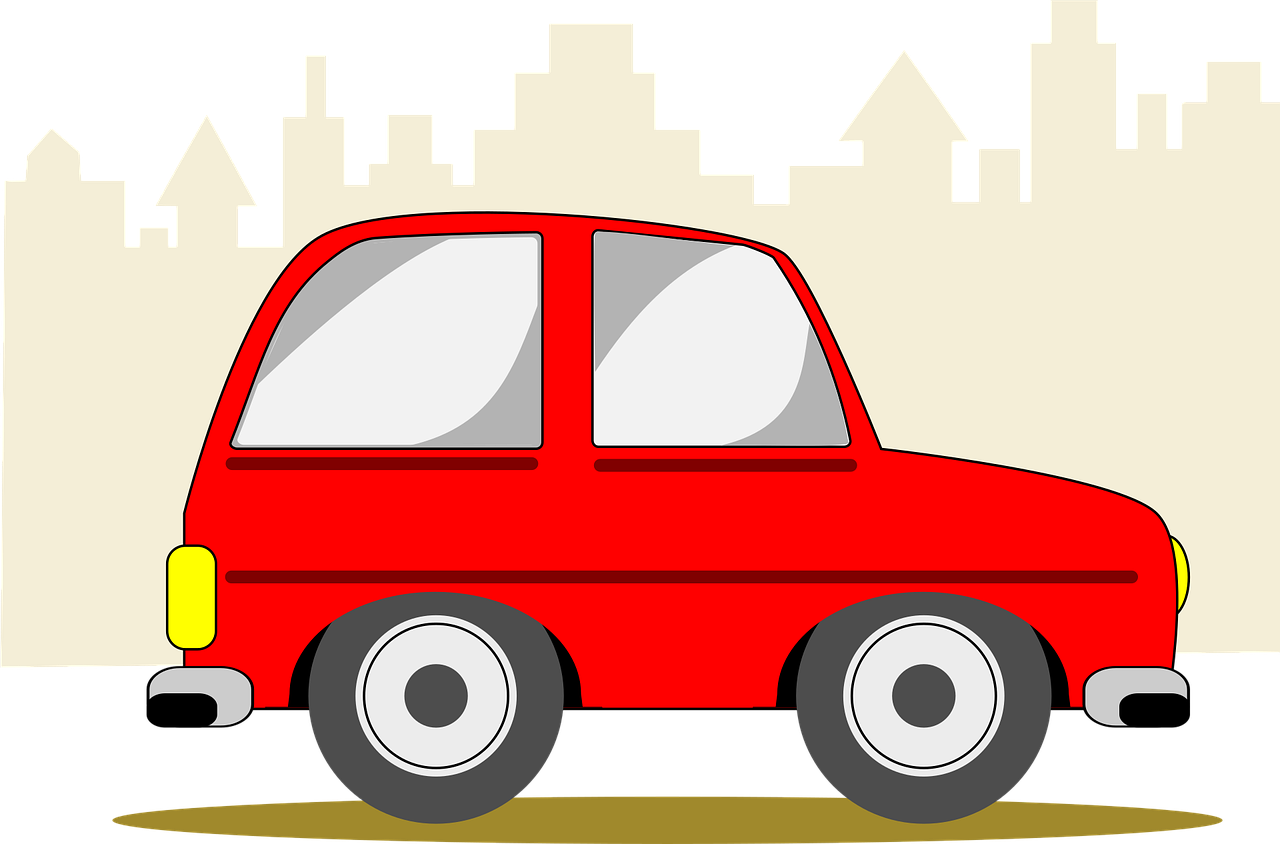 빨간 자동차 사진