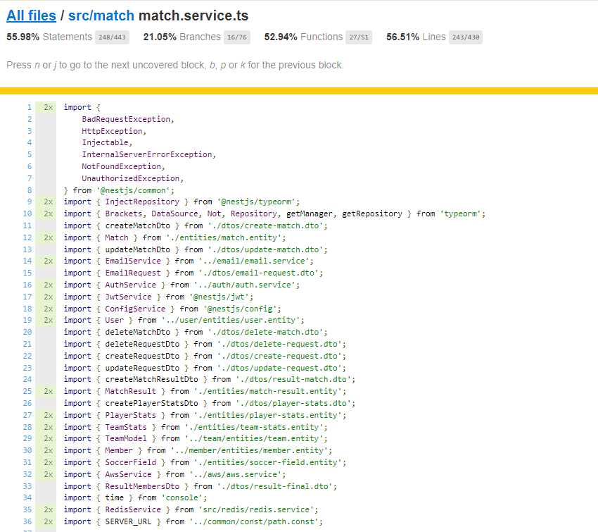 match.service.ts 테스트 결과
