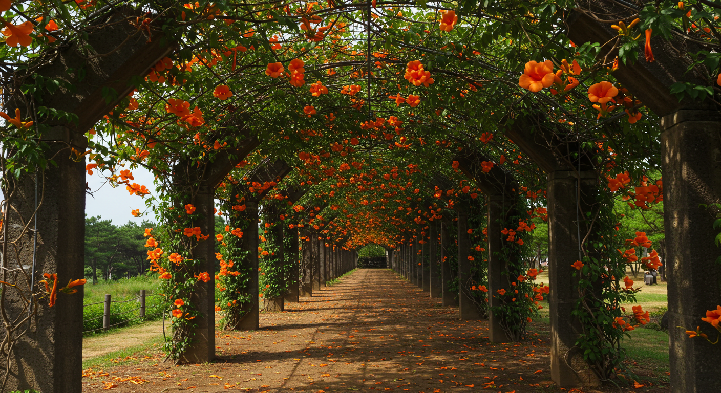 제주 능소화 정원