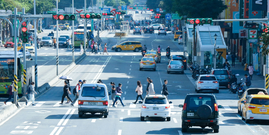 대만 워케이션에서 볼 수 있는 타이베이 거리 모습