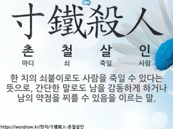 촌철살인 뜻 유래 의미 실생활 예시_6