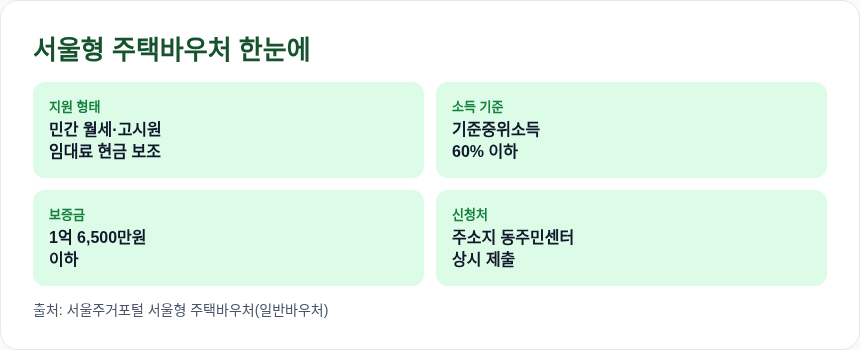 서울형 주택바우처 한눈에