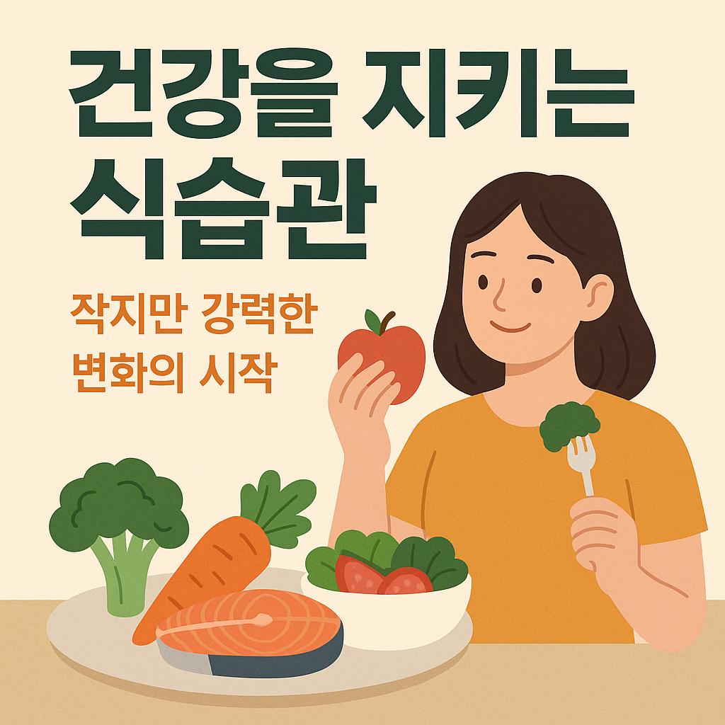 건강을 지키는 식습관, 작지만 강력한 변화의 시작