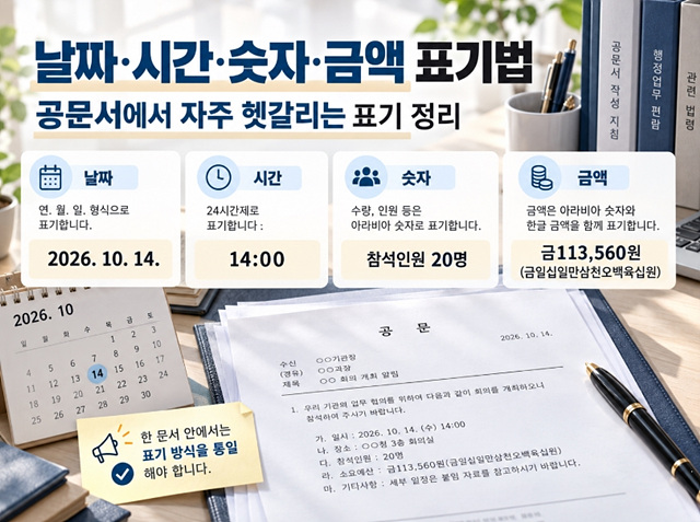 공문서 작성법 예시 총정리