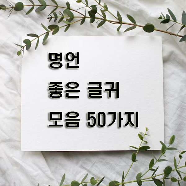 명언-좋은-글귀-모음-50가지