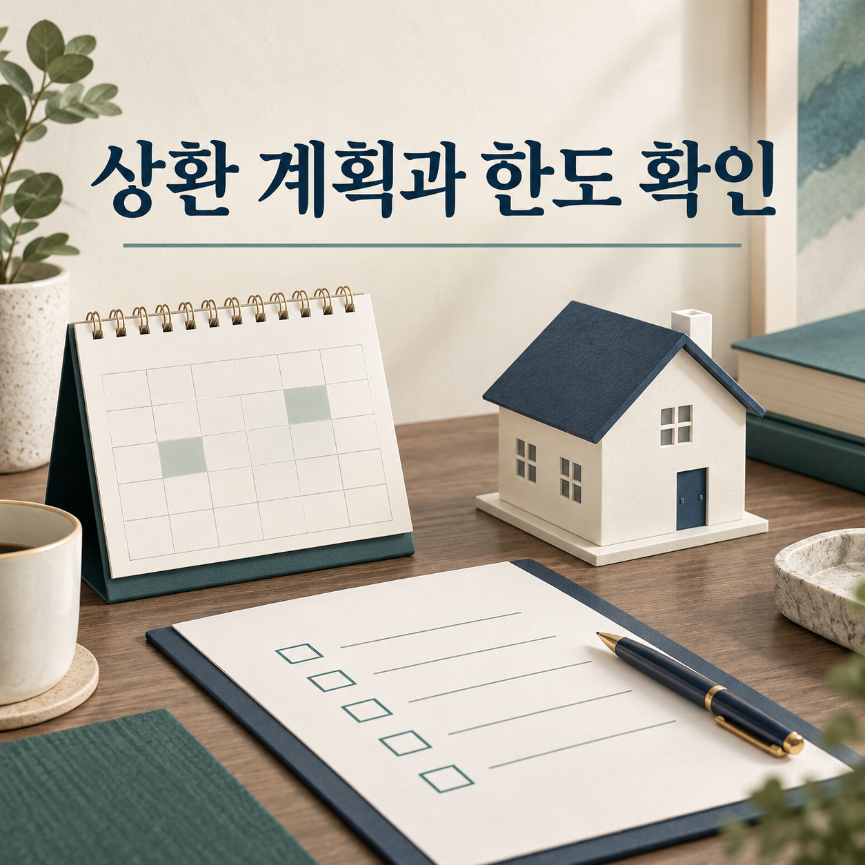 상환 계획과 대출 한도를 점검하는 체크리스트