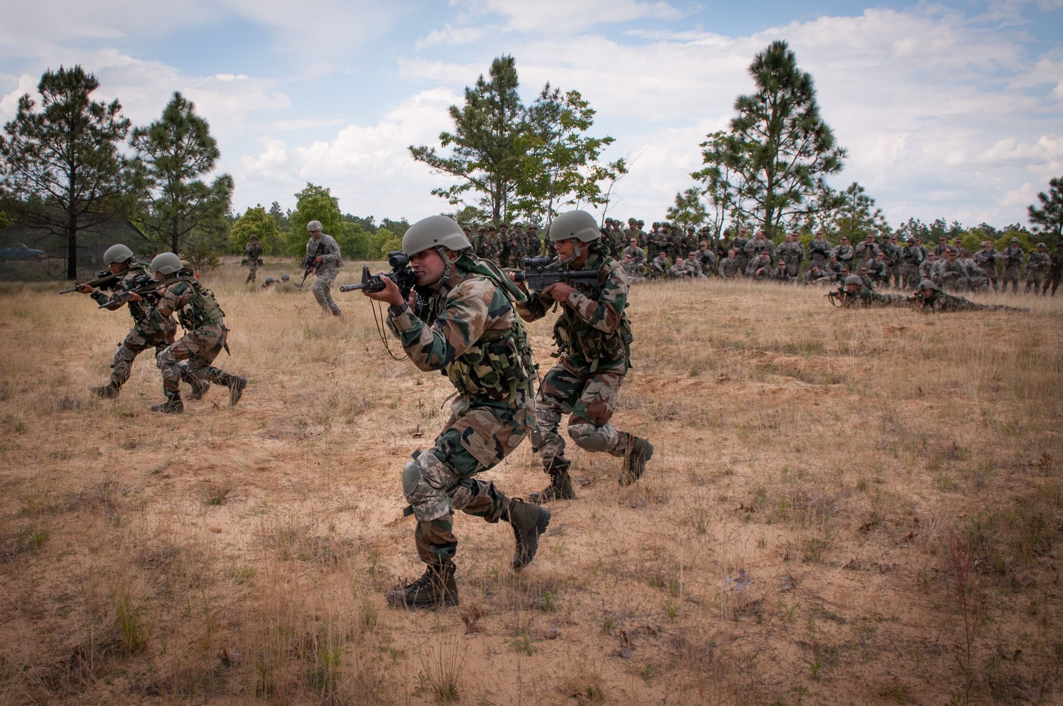 The Gurkhas leave no man behind. When a squad of troops was ambushed out in the open in Afghanistan in 2008, one soldier, Yubraj Rai, was hit and fatally wounded. But Captain Gajendera Angdembe and Riflemen Dhan Gurung and Manju Gurung carried Rai across 325 feet of open ground under heavy fire. At one point, one of the soldiers resorted to using both his own rifle and Rai’s rifle at the same time to return fire on the enemy.