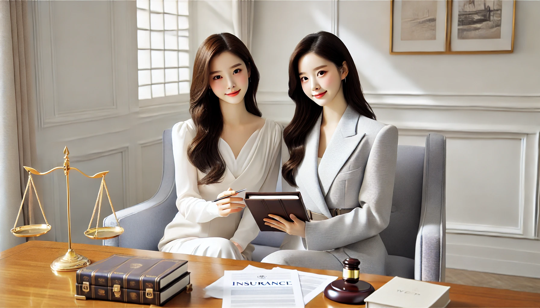 화재보험 보험금 지급 관련 상담하는 이미지