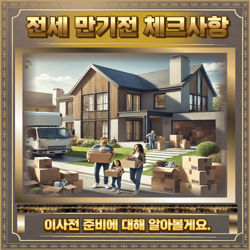 전세 만기전 이사