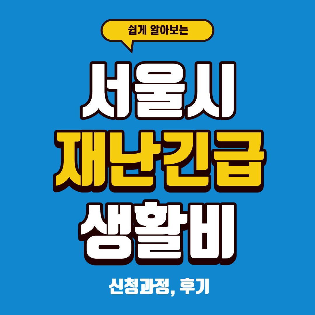 서울시 재난긴급생활비