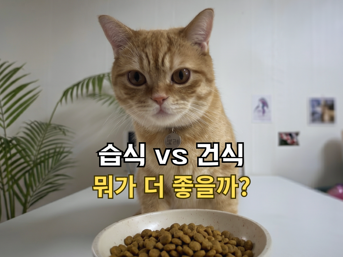 고양이 습식사료와 건사료 차이점 및 장단점 비교 썸네일