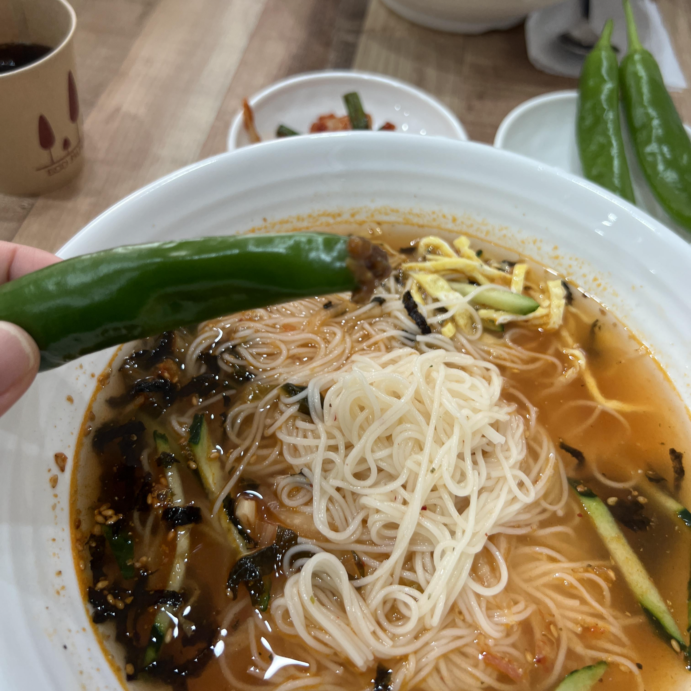 국수와 고추반찬